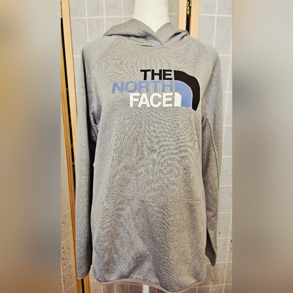 The North Face Gray Hoodie Sweatshirt - Size L